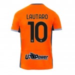 Günstige Fußballtrikots Inter Mailand Lautaro 10 Kinder 3rd trikot 2023-24 Kurzarm